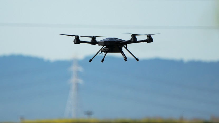 Drone in sky
